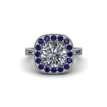Milgrain Halo Round Diamond Engagement Ring - Odette No. 63 image 1