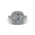 Milgrain Halo Round Diamond Engagement Ring - Odette No. 3
