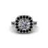Milgrain Halo Round Diamond Engagement Ring - Odette No. 33 image 1