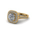 Milgrain Halo Round Diamond Engagement Ring - Odette No. 1 image 2
