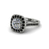 Milgrain Halo Round Diamond Engagement Ring - Odette No. 33 image 2