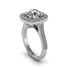 Milgrain Halo Round Diamond Engagement Ring - Odette No. 3 image 3