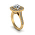 Milgrain Halo Round Diamond Engagement Ring - Odette No. 1 image 3