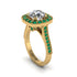 Milgrain Halo Round Diamond Engagement Ring - Odette No. 16 image 3