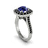 Milgrain Halo Round Sapphire Engagement Ring - Odette No. 45 image 3