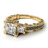 Modern Geometric Diamond Gold Engagement Ring - Beverly No. 31