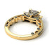 Modern Geometric Diamond Gold Engagement Ring - Beverly No. 31 image 3