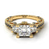Modern Geometric Diamond Gold Engagement Ring - Beverly No. 31 image 4