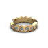 Diamond Modern Hexagon Wedding Band - Bianca No. 1
