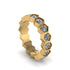 Diamond Modern Hexagon Wedding Band - Bianca No. 1 image 3