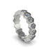 Diamond Modern Hexagon Wedding Band - Bianca No. 3