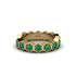 Emerald Modern Hexagon Wedding Band - Bianca No. 4 image 1