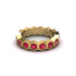 Ruby Modern Hexagon Wedding Band - Bianca No. 10 image 2