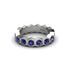 Sapphire Modern Hexagon Wedding Band - Bianca No. 15