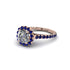 Modern Diamond Cushion Cut Engagement Ring - Uma No. 62 image 2