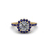 Modern Diamond Cushion Cut Engagement Ring - Uma No. 61