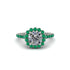 Modern Diamond Cushion Cut Engagement Ring - Uma No. 18