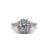 Modern Diamond Cushion Cut Engagement Ring - Uma No. 2
