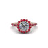 Modern Diamond Cushion Cut Engagement Ring - Uma No. 47 image 3