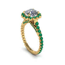 Modern Diamond Cushion Cut Engagement Ring - Uma No. 16 image 1