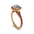 Modern Diamond Cushion Cut Engagement Ring - Uma No. 46