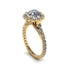 Modern Diamond Cushion Cut Engagement Ring - Uma No. 1 image 7