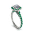 Modern Diamond Cushion Cut Engagement Ring - Uma No. 18