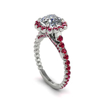 Modern Diamond Cushion Cut Engagement Ring - Uma No. 48 image 1