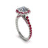 Modern Diamond Cushion Cut Engagement Ring - Uma No. 48 image 1