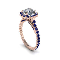 Modern Diamond Cushion Cut Engagement Ring - Uma No. 62 image 1