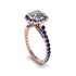 Modern Diamond Cushion Cut Engagement Ring - Uma No. 62 image 1