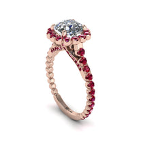 Modern Diamond Cushion Cut Engagement Ring - Uma No. 47 image 1