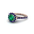Modern Emerald Cushion Cut Engagement Ring - Uma No. 65