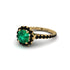 Modern Emerald Cushion Cut Engagement Ring - Uma No. 34 image 2