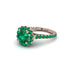 Modern Emerald Cushion Cut Engagement Ring - Uma No. 20