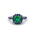 Modern Emerald Cushion Cut Engagement Ring - Uma No. 66