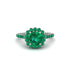 Modern Emerald Cushion Cut Engagement Ring - Uma No. 21 image 3