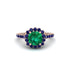 Modern Emerald Cushion Cut Engagement Ring - Uma No. 65 image 3