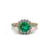 Modern Emerald Cushion Cut Engagement Ring - Uma No. 4 image 3
