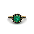 Modern Emerald Cushion Cut Engagement Ring - Uma No. 34