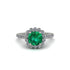 Modern Emerald Cushion Cut Engagement Ring - Uma No. 6