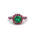 Modern Emerald Cushion Cut Engagement Ring - Uma No. 51 image 3