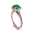 Modern Emerald Cushion Cut Engagement Ring - Uma No. 5