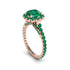 Modern Emerald Cushion Cut Engagement Ring - Uma No. 20