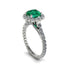 Modern Emerald Cushion Cut Engagement Ring - Uma No. 6 image 1