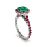 Modern Emerald Cushion Cut Engagement Ring - Uma No. 51