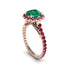 Modern Emerald Cushion Cut Engagement Ring - Uma No. 50