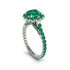 Modern Emerald Cushion Cut Engagement Ring - Uma No. 21 image 1
