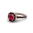 Modern Ruby Cushion Cut Engagement Ring - Uma No. 41 image 2