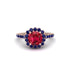 Modern Ruby Cushion Cut Engagement Ring - Uma No. 71 image 3